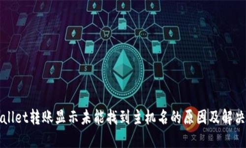 TPWallet转账显示未能找到主机名的原因及解决方案